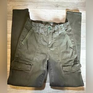 American Eagle Dark Green Cargo Pants